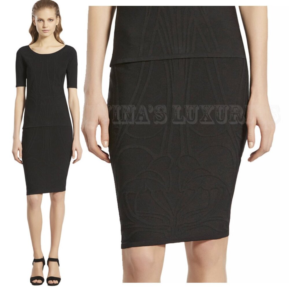 GUCCI SKIRT NOUVEAU STRETCH JACQUARD PENCIL sz XS EXTRA SMALL